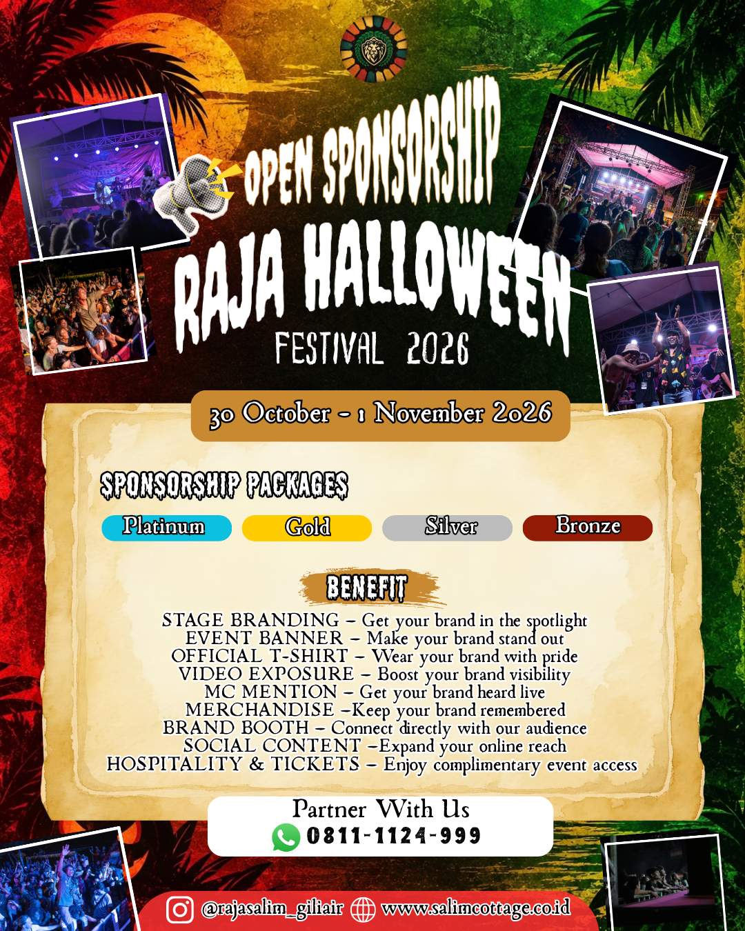 OPEN SPONSORSHIP - RAJA HALLOWEEN FESTIVAL 2026
